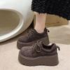 Осенние новые универсальные туфли на толстой подошве, увеличивающие рост, повседневные маффины