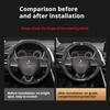 For Mitsubishi Outlander Pajero Asx Colt Lancer EX Evolution L200 Triton RALLIART Car Carbon Fiber Leather Steering Wheel Cover