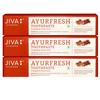 Зубная паста Jiva Ayurfresh - 100 г (Пакет из 3) С миндальным мылом бесплатно | Помогает при зубной боли и неприятном запахе изо рта
