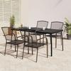 VidaXL 5 Pcs Garden Dining Set Anthracite Steel, Dining Set, Dining Set 3187972