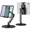 KUUVAN Tablet Tabletop iPad 360 Degree Compatible with Free Metal Compatible with Inch Mobile Monitors Stand, Arm, Stand, Rotation, Aluminum, 4-17.3