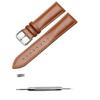 Replacement Leather Watch Strap, 14mm, Light Brown, Includes Tools and Spring Bars
