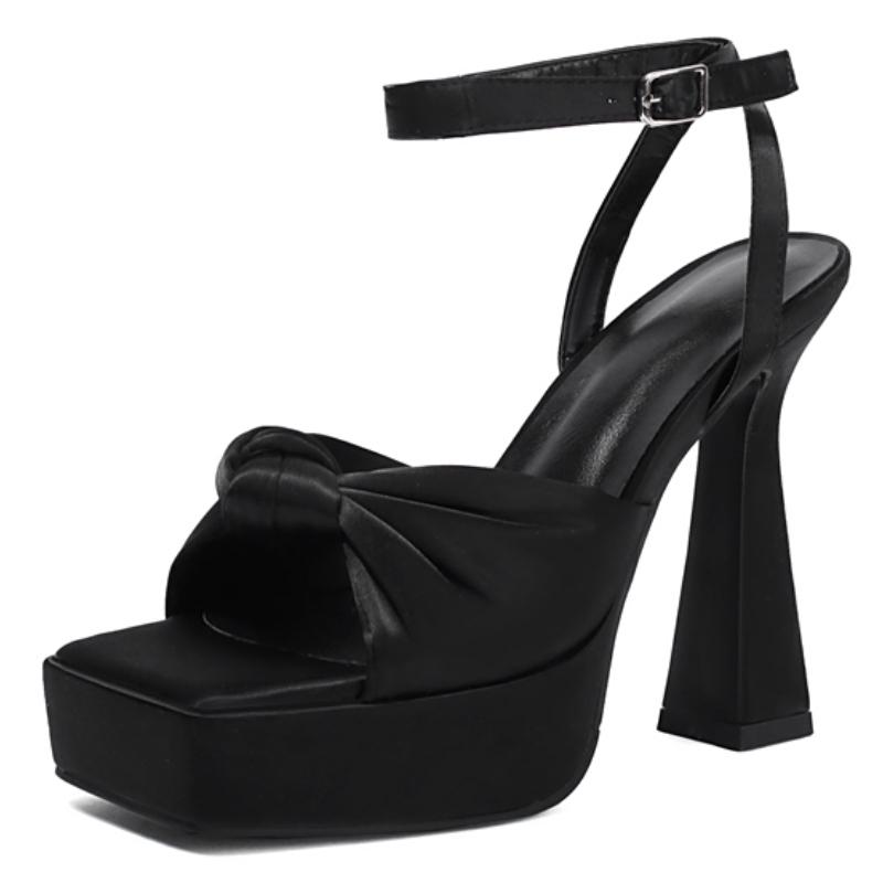 Модные босоножки Stain, женские летние туфли на платформе, роскошные красные и белые шлепанцы, женские сексуальные туфли на высоком каблуке в полоску, свадебные туфли