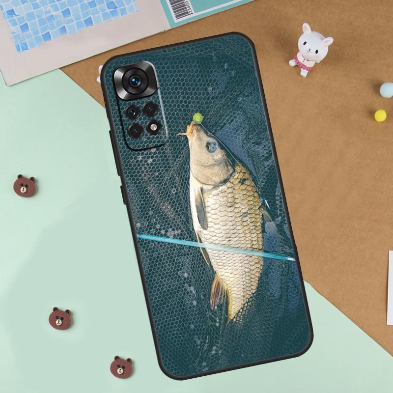Fish Fishing Carp Case For Xiaomi Redmi Note 14 13 12 9 10 11 Pro 10S 11S 12S Cover For Redmi 13C 10C 12C 14C