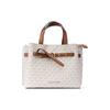 New Emilia Canvas Square Handbag, Shoulder Bag, Crossbody Bag Small Women's Vanilla White 35H0GU5S1B-VANILLA