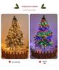 Cross-border LED Christmas Tree Topper Ring Waterfall String Lights Decoration - Multi-colored Atmosphere Lights