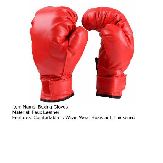 1 пара боксерских перчаток из искусственной кожи, профессиональные тренировочные муай-тайские бесплатные спарринги, боевая тяжелая боксерская груша, перчатки для взрослых и детей, защита рук