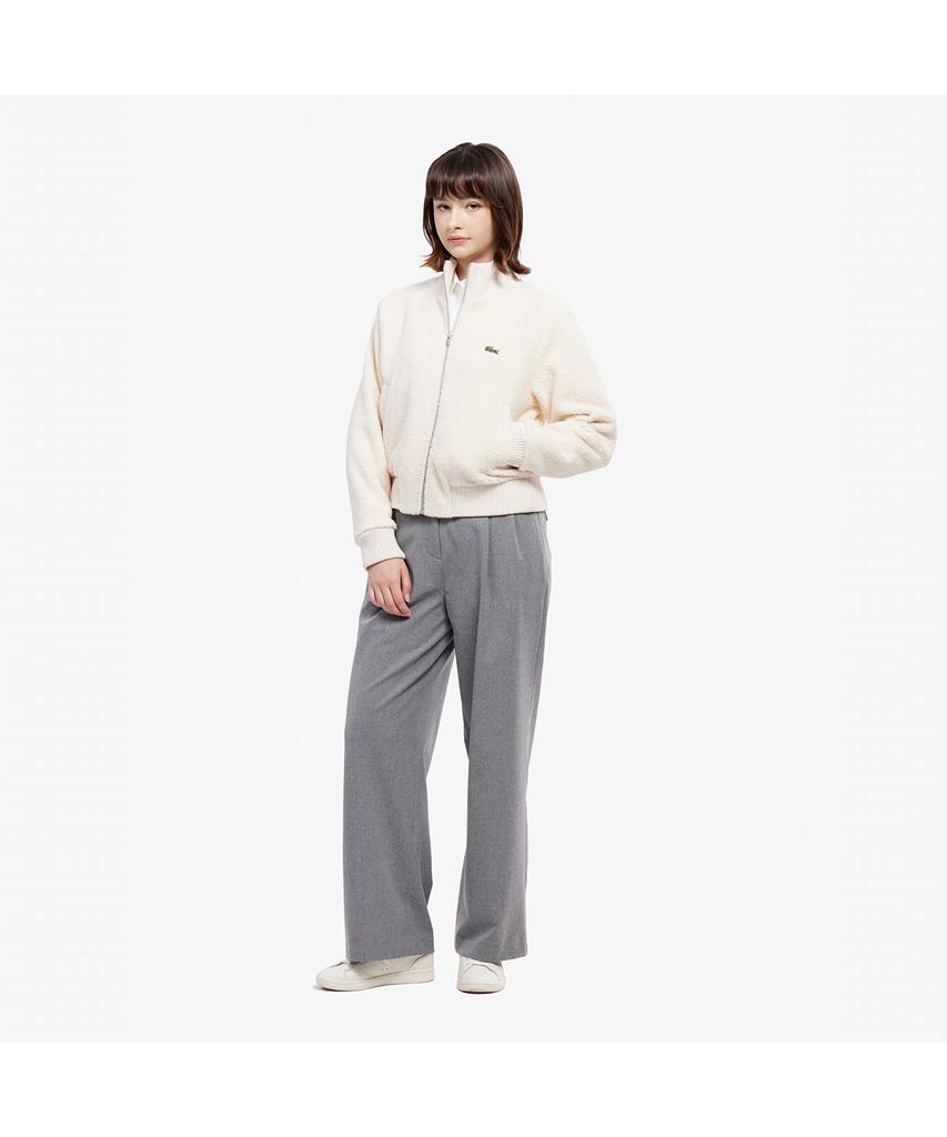 LACOSTE Женские полуширокие фланелевые брюки со складками Hf710E-55N Cca