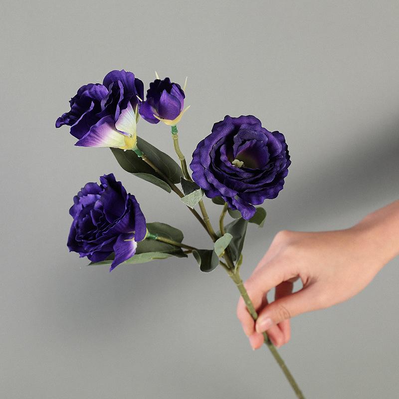 1 шт. розы эустома искусственные розы шелковые цветы европейские искусственные цветы для дома сада свадьбы вечеринки наружного внутреннего украшения