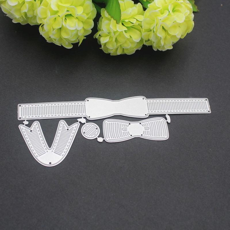 Лук художественный узор, металлические стальные трафареты, трафареты для скрапбукинга, ремесленные штампы, 3D DIY, изготовление фестивальных карт