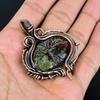 Dragon Bloodstone Jewelry, Handmade Gemstone Pendant, 999 Copper Wire Wrapped Pendant, Antique Jewelry, For Engagement Gift