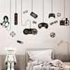 Gamer Wall Stickers for Boys Girls Game Controller Decals Kids Room Decor Cartoon Mural Art Removable Vinyl Stickers