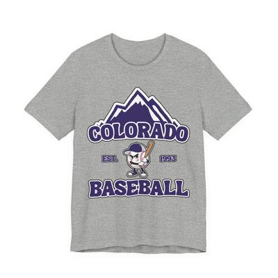 Retro Colorado Baseball T-Shirt Vintage Style Mascot Tee Team Colors