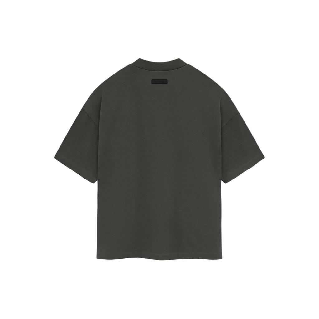 Fear of God Essentials Тяжелая футболка с коротким рукавом Черная Мужские Топы Черный 125SP242000F