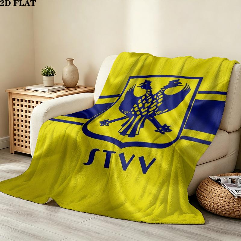 Sinttruidense Vv Print Flannel Blanket, High quality Comfortable for All Seasons, Home Decor, Warmth and Comfort, Perfect for Christmas Gifts