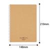KOKUYO Soft Ring 80 A5 Brown Notebook, Natural, pages, size, Ruled, (Su-SV638A-S Beige)