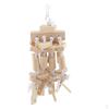 Bird Parrot Wood Blocks Chew Toys Birds House Ornament for , Parakeets, Cockatiels, Conures