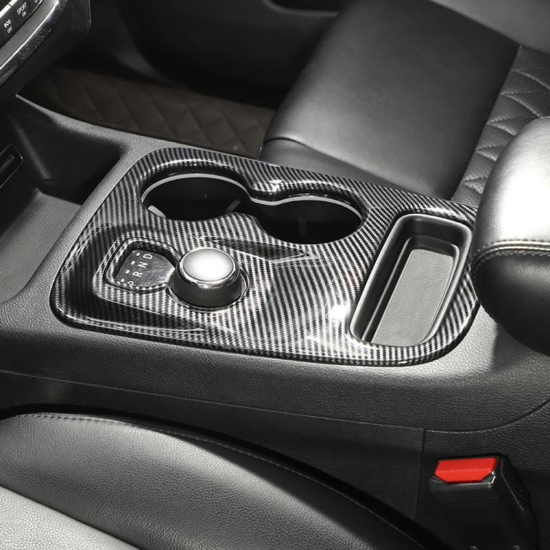 Наклейки на декоративную крышку панели переключения передач автомобиля, подходят для Dodge Durango 2014-2022, аксессуары для интерьера, ABS, углеродное волокно