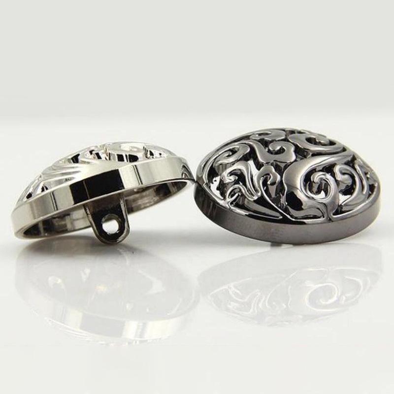 10 шт. пряжка костюм облачные кнопки модные металлические кнопки золотой цинковый сплав швейные аксессуары кнопки выдалбливают пальто