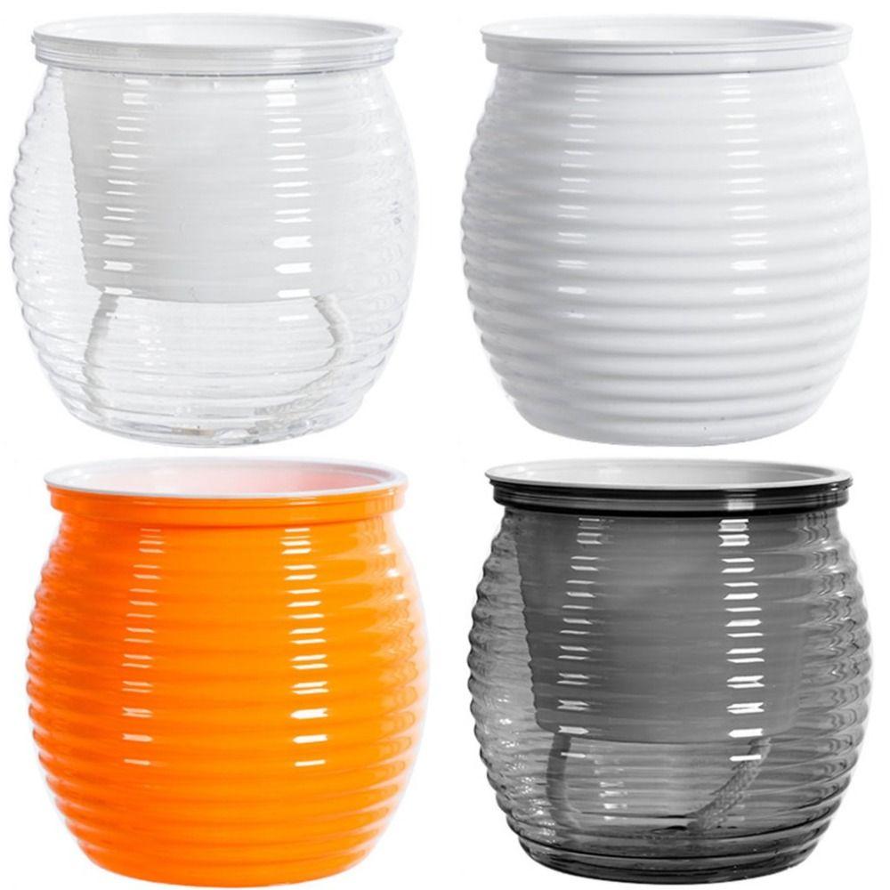 Automatic Water-Absorbing Self-Watering Plant Pots Transparent Lazy Plant Pots Desktop Flower Pot