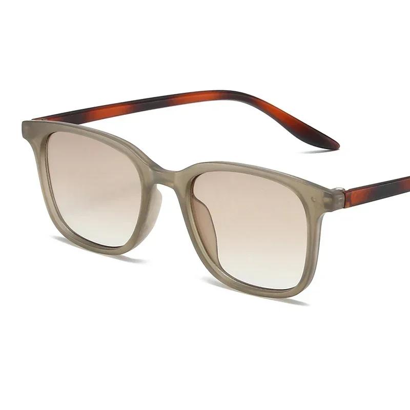 Винтажные женские модные квадратные солнцезащитные очки Ретро черные солнцезащитные очки Женские Мужские Очки