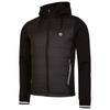 Mens Hooded Padded Full Zip Hybrid Jacket