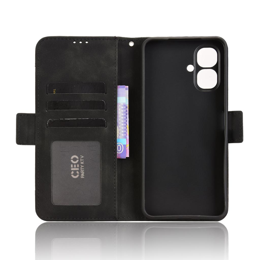 For TECNO Pop 10/Infinix Smart 10 Leather Case Phone Wallet Cover with Multiple Card Slots