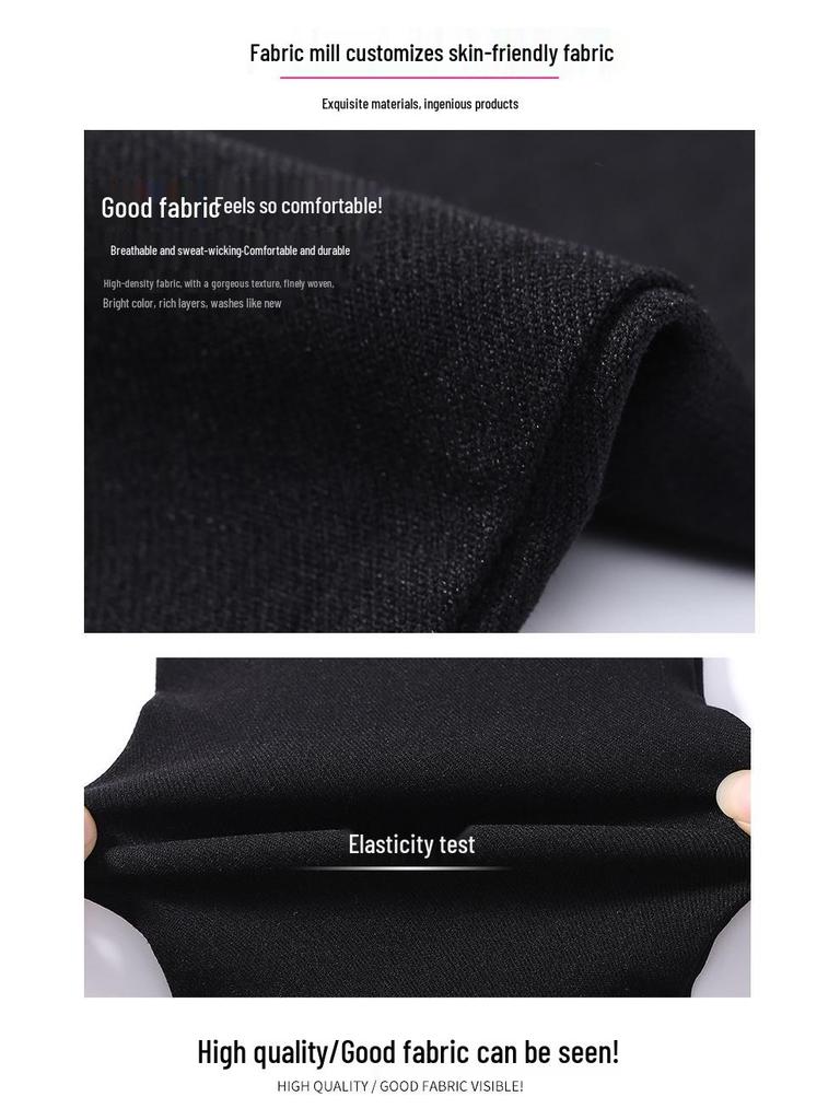 Базовые черные брюки-карандаш большого размера, стройнящие: Тонкая верхняя одежда на весну/осень, леггинсы для женщин