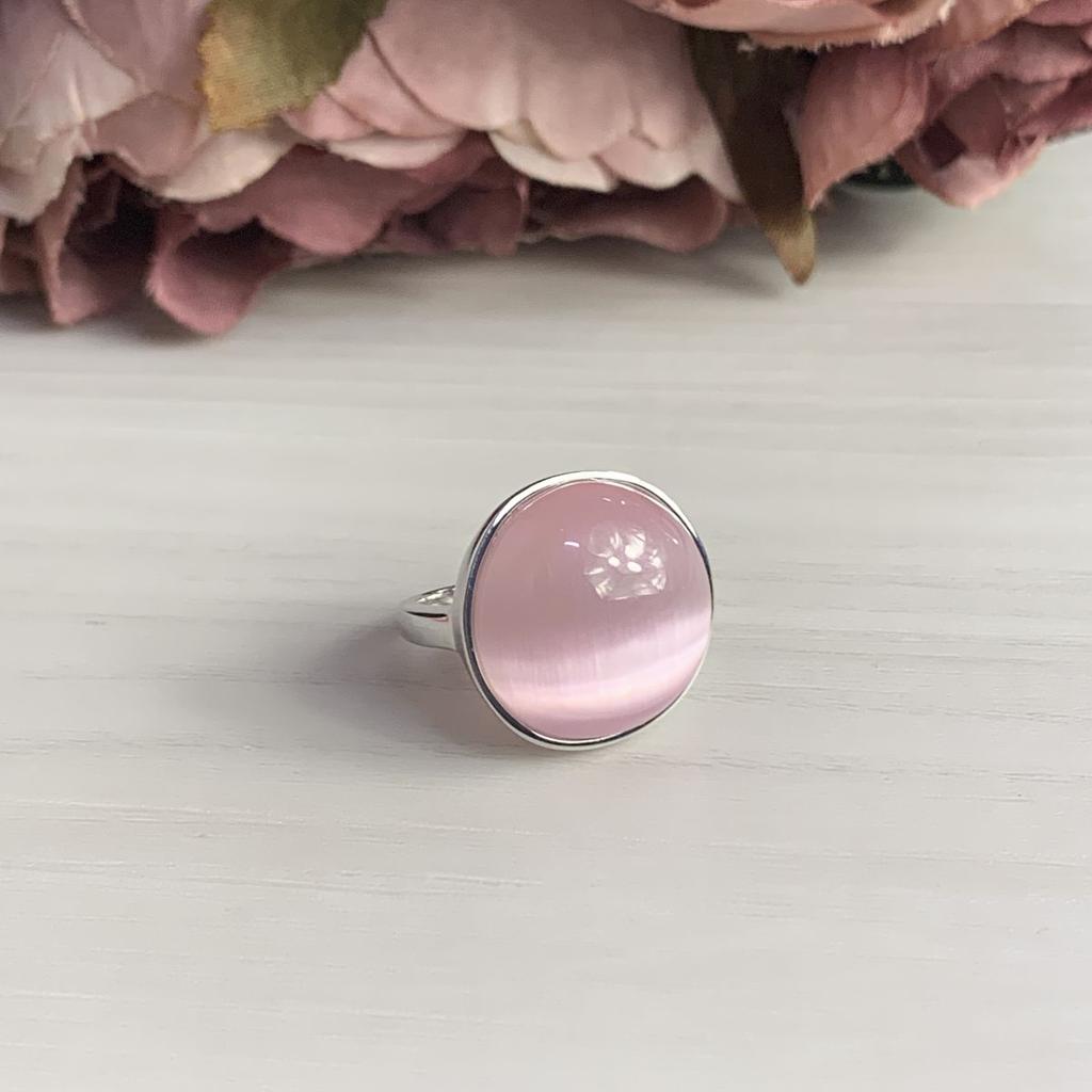 Серебряное кольцо с кошачьим глазом 18.469ct (2041597) 10.3 гр. 925 пробы
