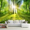 Forest Wall Paper Sunshine Natural Landscape Wall Mural Living Room Bedroom Backdrop Wallpaper Home Decor