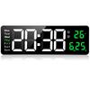 Koolertron Inch Large Screen Digital Clock Wall Hanging Tabletop Table Clock Capital Letters Electronic Clock Large Alarm Clock Display Alarm