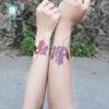 Waterproof Temporary Fashion Flower Feather Tattoo Designs for Women Arm Shoulder Neck Back Temporary Tattoo Skin