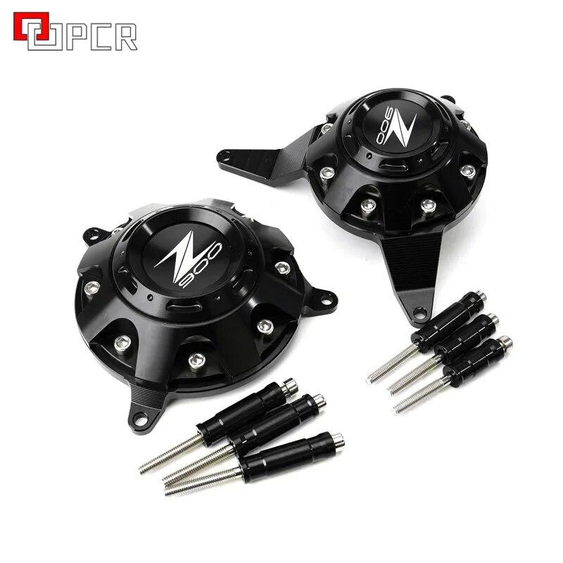 Зеленый черный мотоциклетный двигатель защита боковой статор корпус защита протектор для KWASAKI Z900 Z 900 z 900 2017 2018