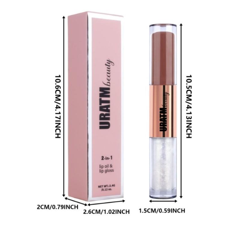 Двойная головка блеска для губ матовый перекрывающий жемчужный блеск для губ стойкая глазурь для губ высокопигментированная помада подарок для женщин