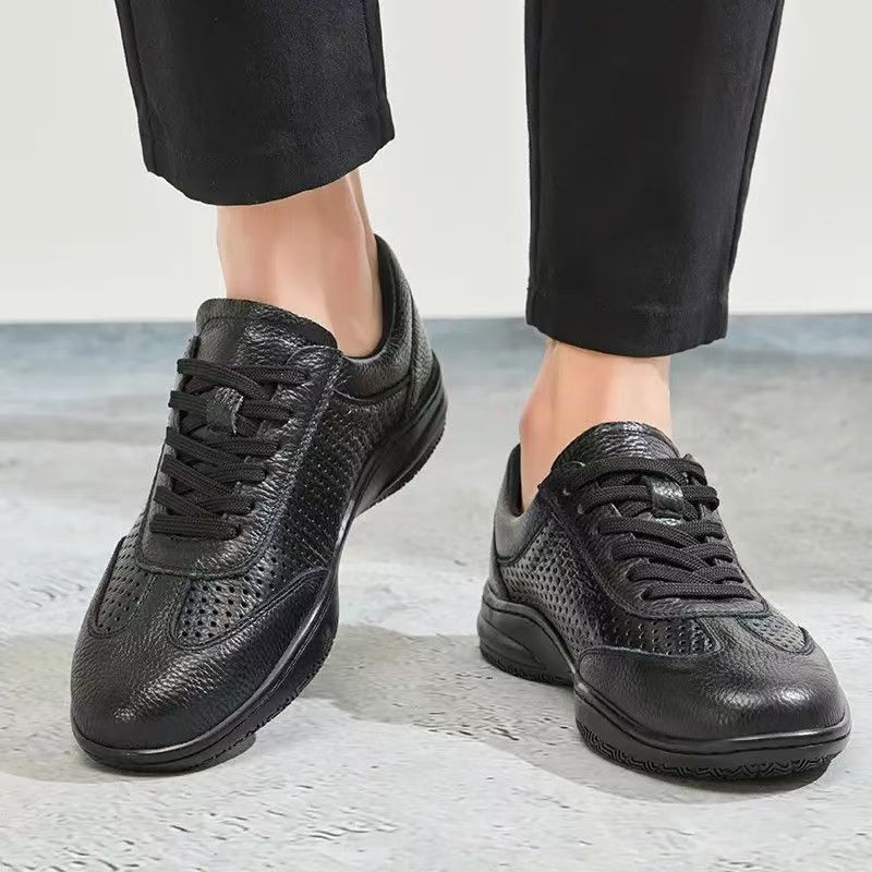 Mens Breathable Hollow Out Sneakers With Pu Mesh For Casual Active Wear Summer