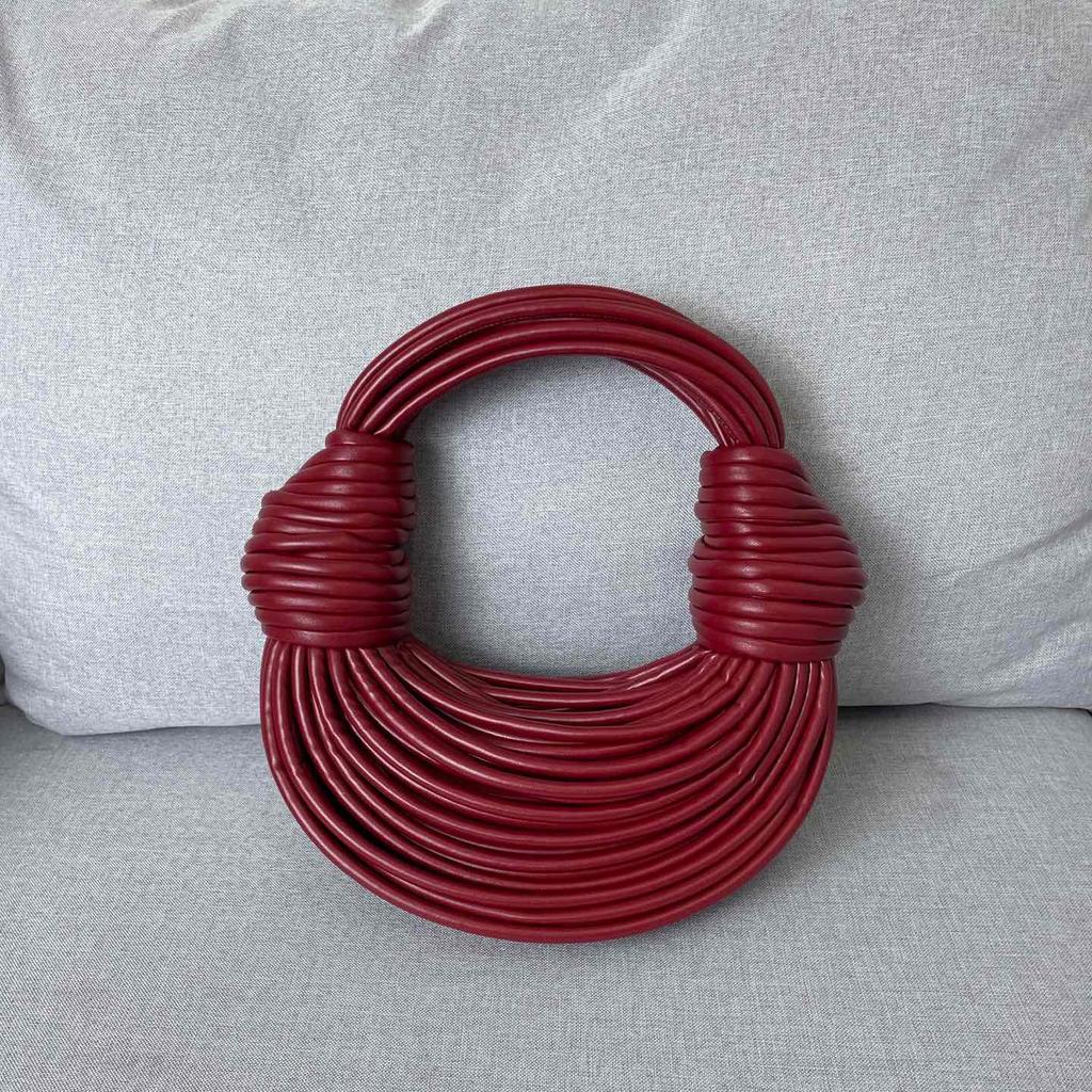 Cross Border Noodle Bag Новая натуральная кожаная сумка с узлом на ощупь, плетеная сумка на одно плечо для женщин