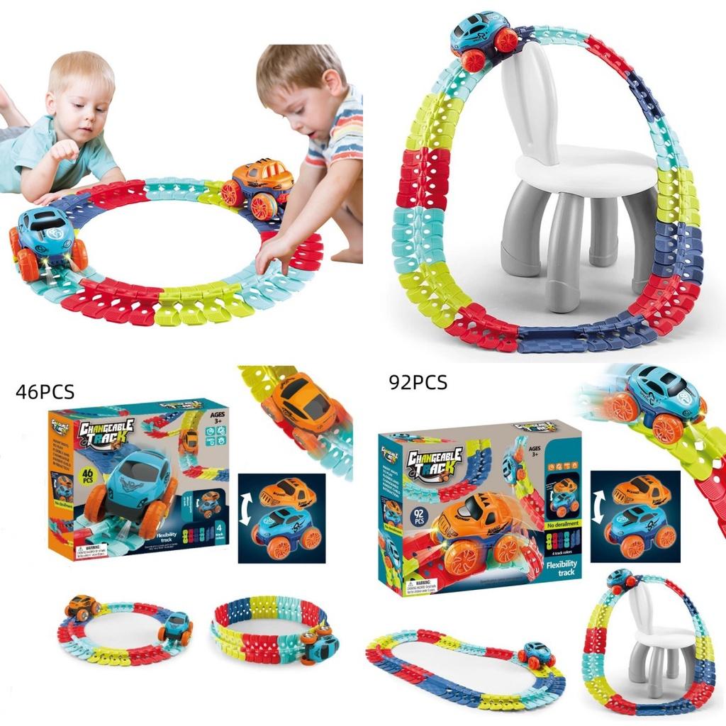 Magic Zero Gravity Car Track Play Set With Led Race Car And Glow In The Dark Rainbow Tracks Perfect Gift For Kids!