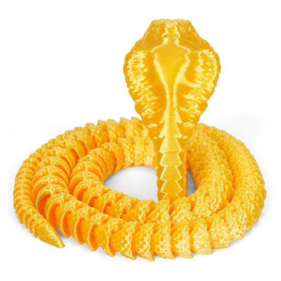 3D-печатная фигурка змеи с подвижными суставами, фигурка змеи, шарнирная модель животного, игрушка для домашнего офиса, книжной полки, украшения рабочего стола, орнамент