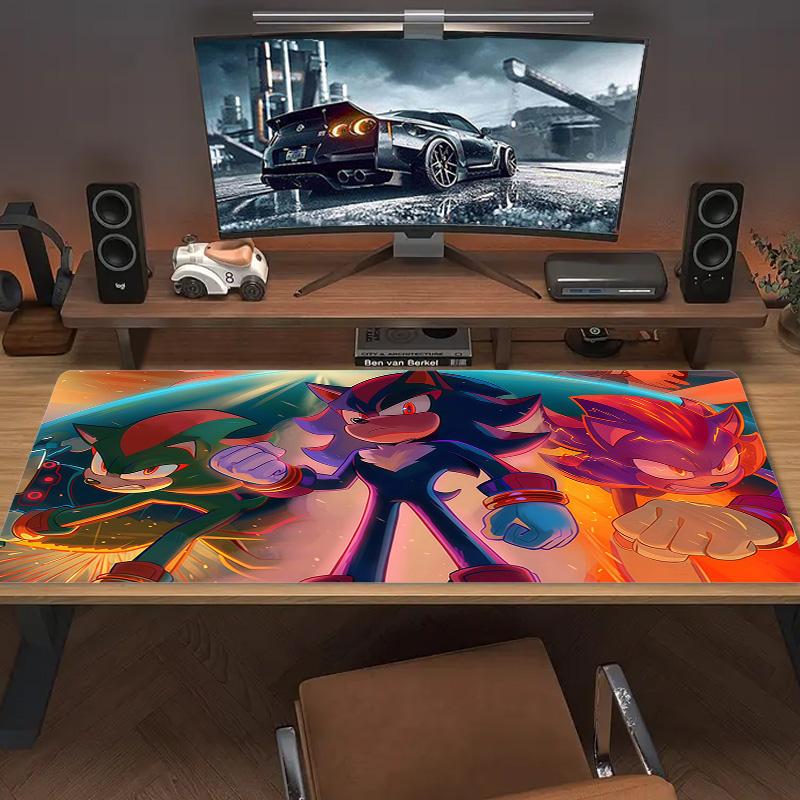 Sonic the Hedgehog4 Print Cushion Non-slip Laptop Tablet Big Mousepad XXL Mat Mini PC Playmat With Lock edge
