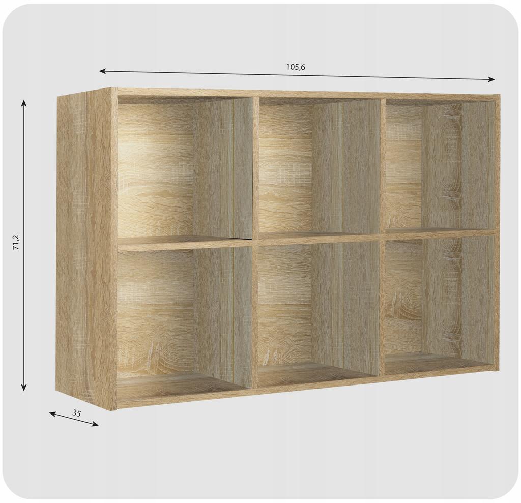 Regał półka organizer pojemnik stojak na płyty winylowe segregatory Cubo 5