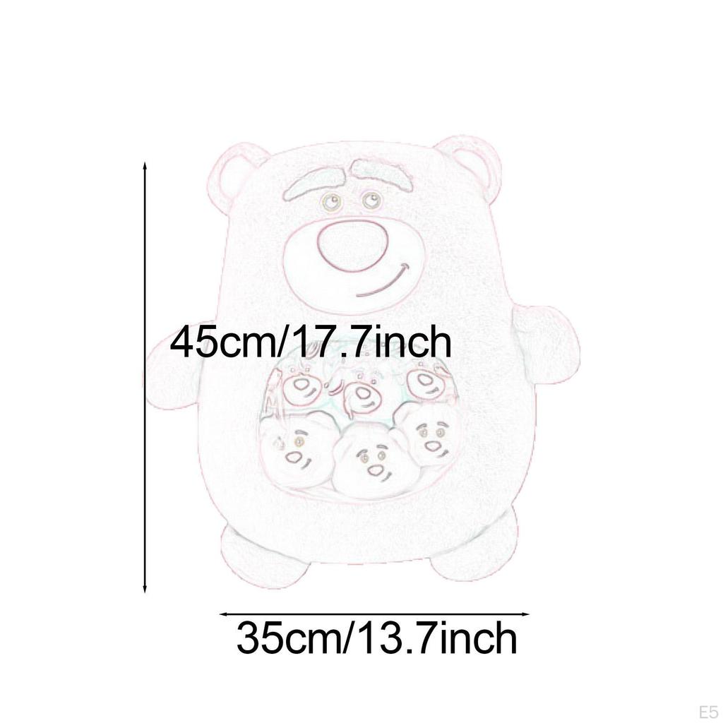 Очаровательная плюшевая игрушка-капибара в подарок с крошечными куколками