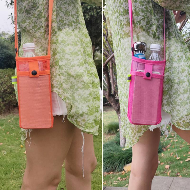 Защитная сетка для кружки, сетчатый ремень через плечо, ручная сумка для бутылки с водой