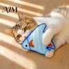 Pet Enrichment Toys Plush Catnip Fish Cat Toy, Interactive Stuffed Toy with Crinkle Sound, Soft Chew Kicker for Indoor Cats, Kittens Bite Resistant