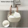 Сливная корзина, прочная, простая в установке, полая конструкция, сливной мешок для раковины, держатель для слива кухонной губки для дома