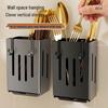 Punch-Free Wall-Mounted Kitchen Chopstick & Cutlery Holder