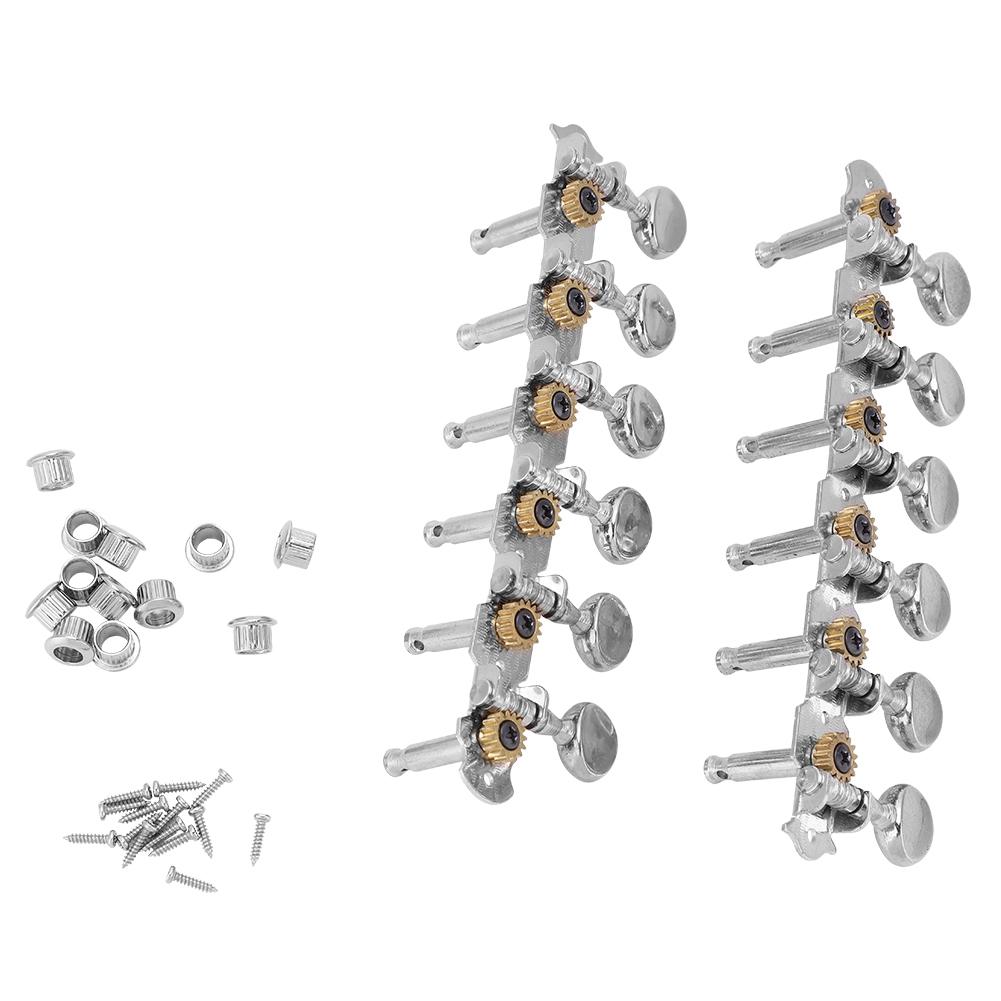 6 + 6 ключей для настройки гитары, колышки, открытые колки из цинкового сплава, колки для 12-струнной гитары
