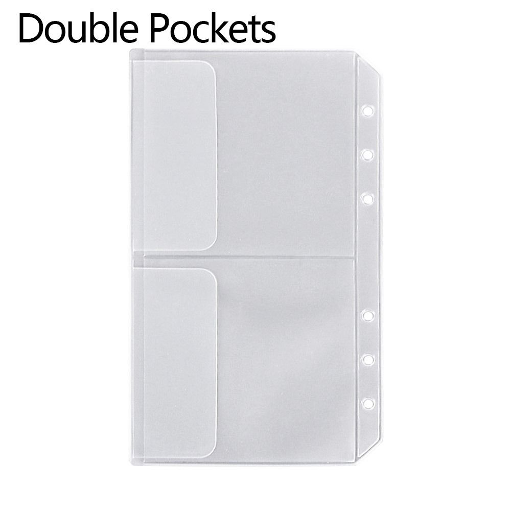 10Pcs A6 Loose-Leaf Card Package Hyaline Page Business Card Book Durable Budget Binder
