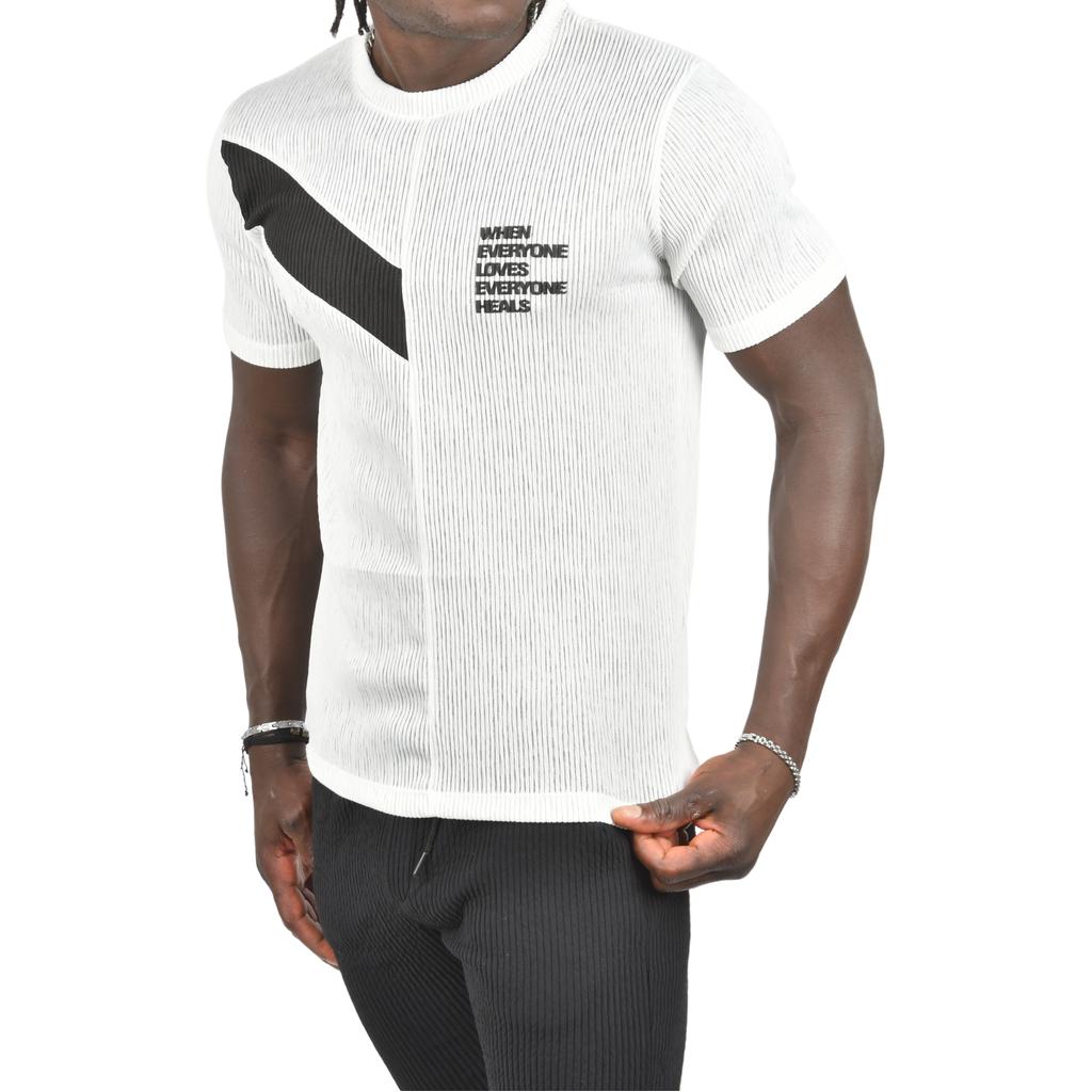 Облегающая трикотажная футболка DeepSEA из лайкры с круглым вырезом 2403230