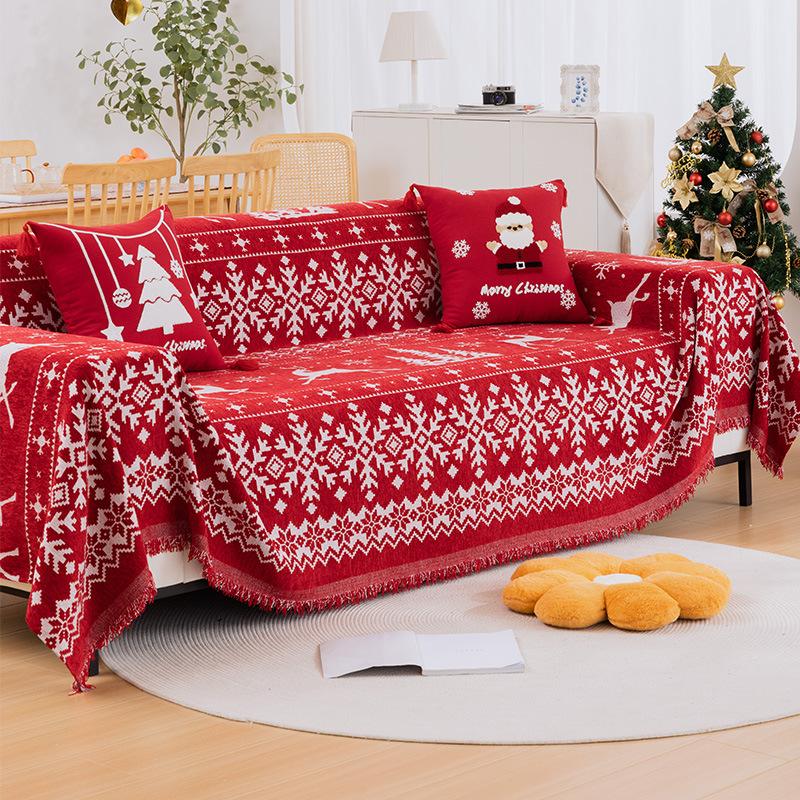 Slipcover Chenille Christmas Sofa Cover Four Seasons Universal Sofa Blanket Cover Sofa