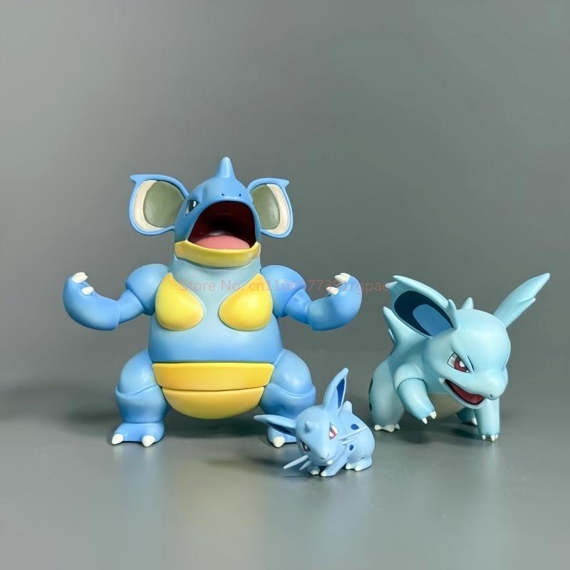 Bkm Nidoking Nidoqueen Cute Anime 1/20 Nidoking  Figure Pvc Statue Collection Room Decoration Model Custom  Birthday Gifts Toys
